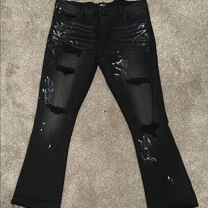 Stylish Black Distressed Women's Jeans